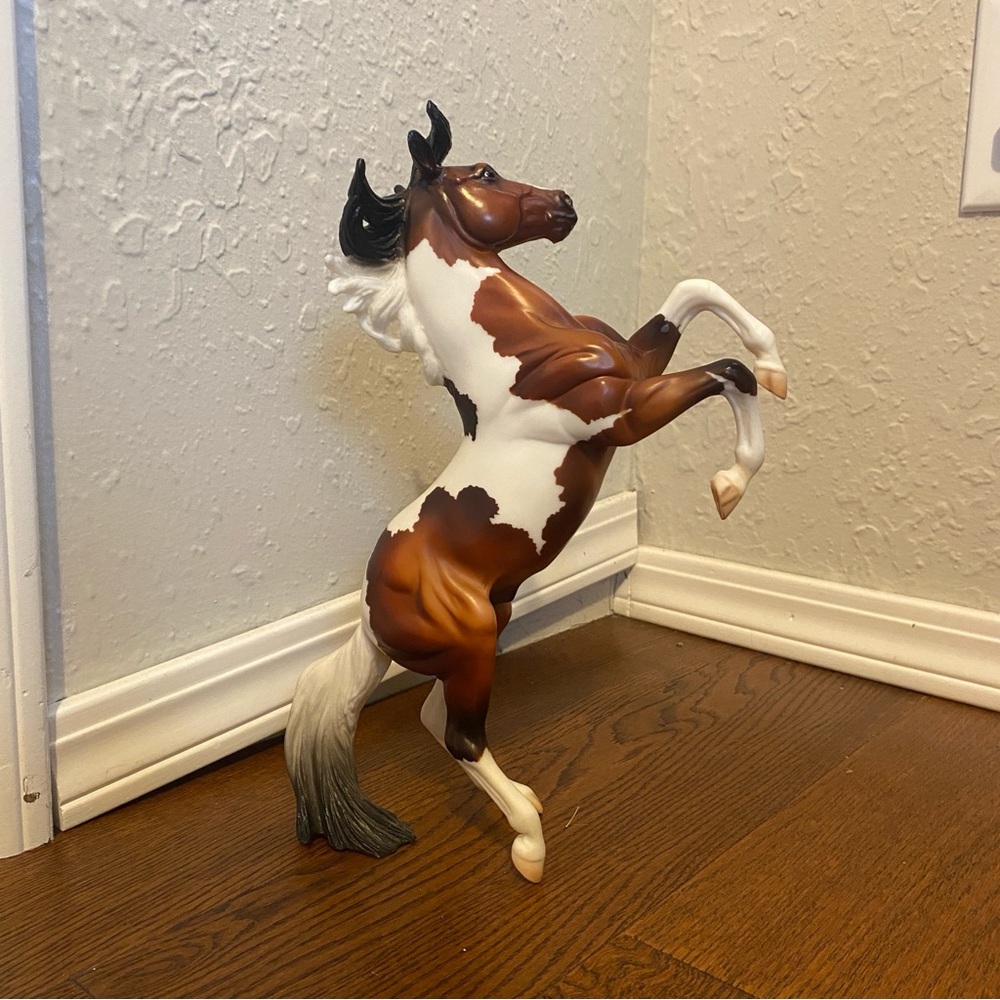 Breyer Rearing Horse Figurine - Brown and White